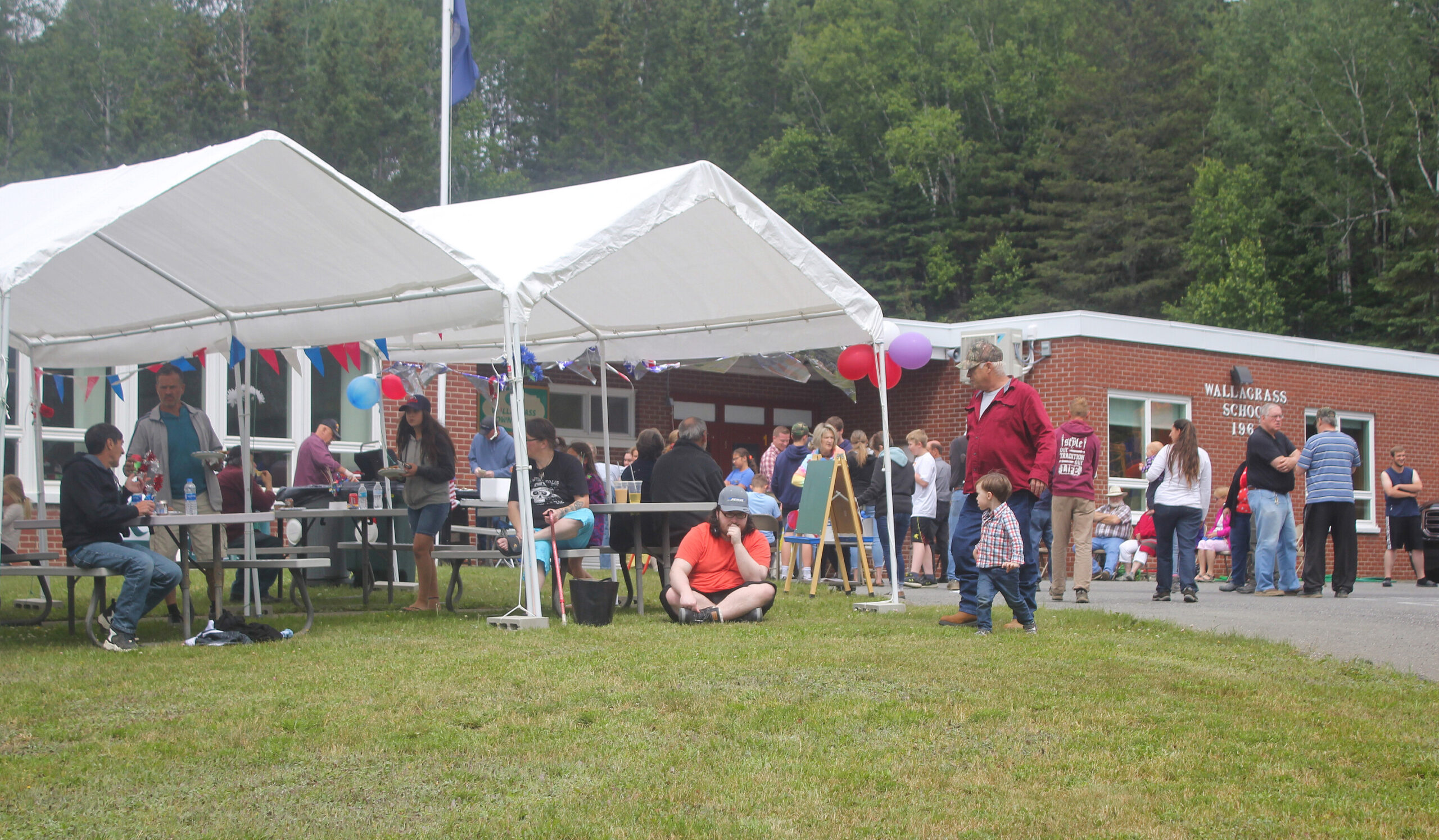 WALLAGRASS, Maine -- July 3, 2021 -- Pondfest 2021 raised money to help support the construction of a local a veteran’s monument. (Jessica Potila | St. John Valley Times)
